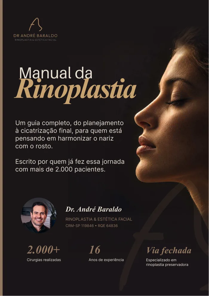 Capa do Manual da Rinoplastia — Dr. André Baraldo